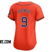 Women's Houston Astros Hunter Pence Limited Orange Alternate Jersey