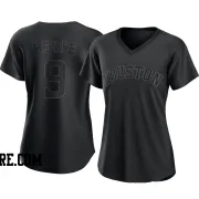 Women's Houston Astros Hunter Pence Replica Black Pitch Fashion Jersey