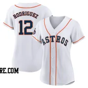 Women's Houston Astros Ivan Rodriguez Authentic White 2022 World Series Champions Home Jersey