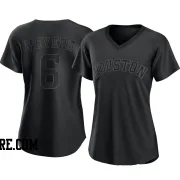 Women's Houston Astros Jake Meyers Authentic Black Pitch Fashion Jersey