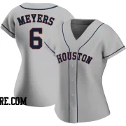 Women's Houston Astros Jake Meyers Authentic Gray Road 2020 Jersey