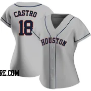 Women's Houston Astros Jason Castro Replica Gray Road 2020 Jersey