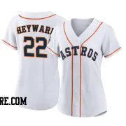 Women's Houston Astros Jason Heyward Replica White 2022 World Series Home Jersey