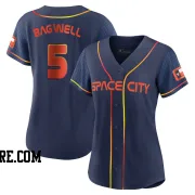 Women's Houston Astros Jeff Bagwell Replica Navy 2022 City Connect Jersey