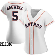 Women's Houston Astros Jeff Bagwell Replica White Home Jersey