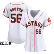 Women's Houston Astros Jim Bouton Limited White Home Jersey