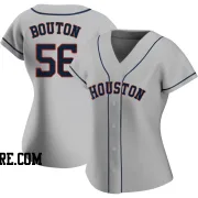 Women's Houston Astros Jim Bouton Replica Gray Road 2020 Jersey