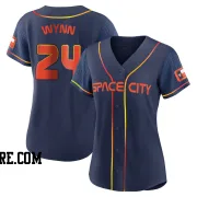 Women's Houston Astros Jimmy Wynn Authentic Navy 2022 City Connect Jersey