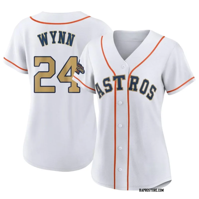 Women's Houston Astros Jimmy Wynn Replica Gold White 2023 Collection Jersey