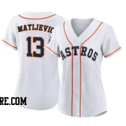 Women's Houston Astros J.J. Matijevic Authentic White 2022 World Series Home Jersey