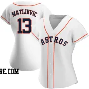 Women's Houston Astros J.J. Matijevic Authentic White Home Jersey