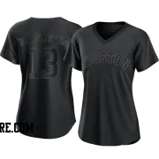 Women's Houston Astros J.J. Matijevic Replica Black Pitch Fashion Jersey