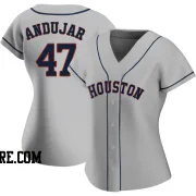 Women's Houston Astros Joaquin Andujar Authentic Gray Road 2020 Jersey