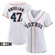 Women's Houston Astros Joaquin Andujar Authentic White 2022 World Series Champions Home Jersey