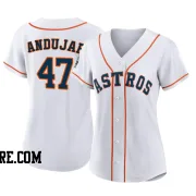 Women's Houston Astros Joaquin Andujar Authentic White 2022 World Series Home Jersey