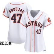 Women's Houston Astros Joaquin Andujar Limited White Home Jersey