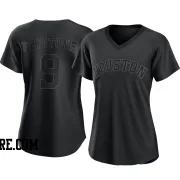 Women's Houston Astros Joe Pepitone Replica Black Pitch Fashion Jersey