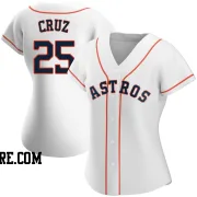 Women's Houston Astros Jose Cruz Jr. Replica White Home Jersey