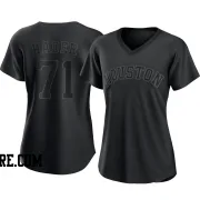 Women's Houston Astros Josh Hader Authentic Black Pitch Fashion Jersey