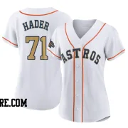 Women's Houston Astros Josh Hader Authentic Gold White 2023 Collection Jersey