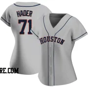 Women's Houston Astros Josh Hader Replica Gray Road 2020 Jersey