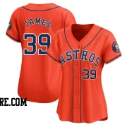 Women's Houston Astros Josh James Limited Orange Alternate Jersey