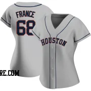 Women's Houston Astros J.P. France Authentic Gray Road 2020 Jersey