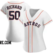 Women's Houston Astros J.R. Richard Authentic White Home Jersey