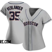 Women's Houston Astros Justin Verlander Authentic Gray Road 2020 Jersey