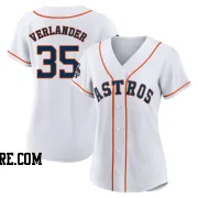 Women's Houston Astros Justin Verlander Authentic White 2022 World Series Champions Home Jersey