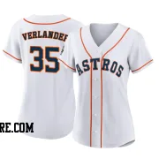 Women's Houston Astros Justin Verlander Authentic White 2022 World Series Home Jersey