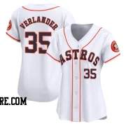 Women's Houston Astros Justin Verlander Limited White Home Jersey