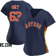 Women's Houston Astros Kaleb Ort Authentic Navy Alternate Jersey