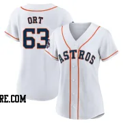 Women's Houston Astros Kaleb Ort Authentic White 2022 World Series Champions Home Jersey