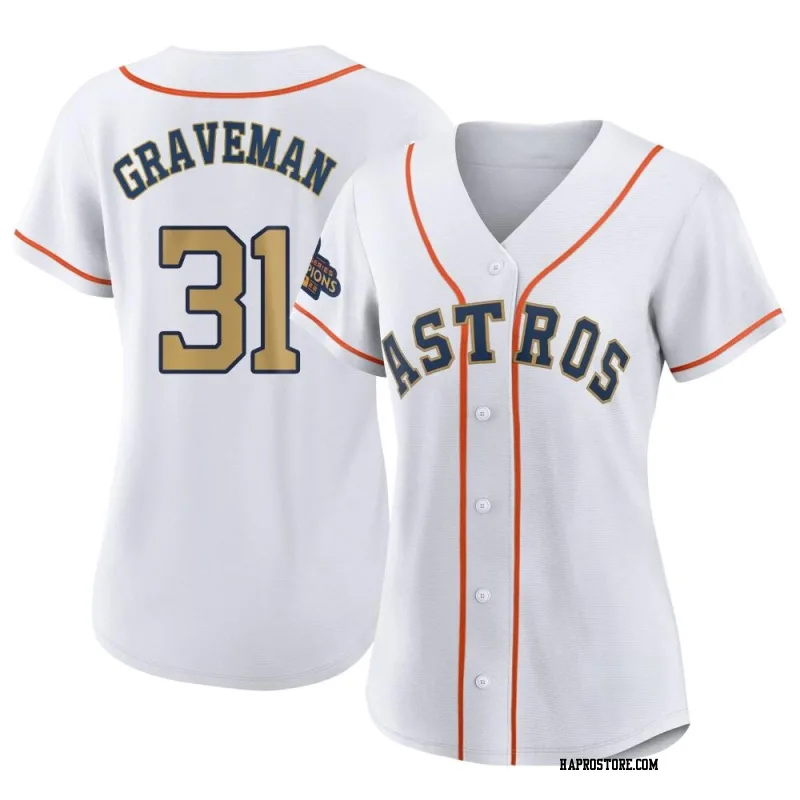 Women's Houston Astros Kendall Graveman Authentic Gold White 2023 Collection Jersey