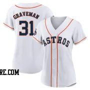 Women's Houston Astros Kendall Graveman Replica White 2022 World Series Champions Home Jersey