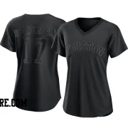 Women's Houston Astros Lance Berkman Replica Black Pitch Fashion Jersey