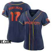 Women's Houston Astros Lance Berkman Replica Navy 2022 City Connect Jersey