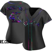 Women's Houston Astros Lance Mccullers Jr. Replica Black Holographic Lance McCullers Jr. Alternate Jersey