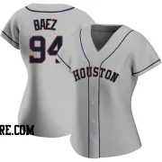 Women's Houston Astros Luis Baez Authentic Gray Road 2020 Jersey