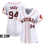 Women's Houston Astros Luis Baez Limited White Home Jersey