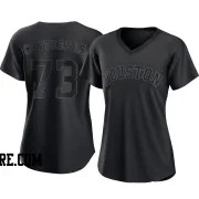 Women's Houston Astros Luis Contreras Authentic Black Pitch Fashion Jersey