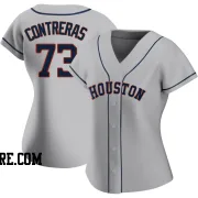 Women's Houston Astros Luis Contreras Authentic Gray Road 2020 Jersey