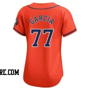 Women's Houston Astros Luis Garcia Limited Orange Alternate Jersey