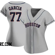 Women's Houston Astros Luis Garcia Replica Gray Road 2020 Jersey