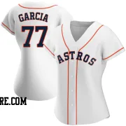 Women's Houston Astros Luis Garcia Replica White Home Jersey