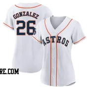 Women's Houston Astros Luis Gonzalez Authentic White 2022 World Series Champions Home Jersey