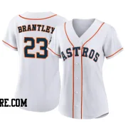 Women's Houston Astros Michael Brantley Replica White 2022 World Series Home Jersey