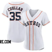 Women's Houston Astros Mike Cuellar Authentic White 2022 World Series Champions Home Jersey