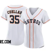 Women's Houston Astros Mike Cuellar Authentic White 2022 World Series Home Jersey